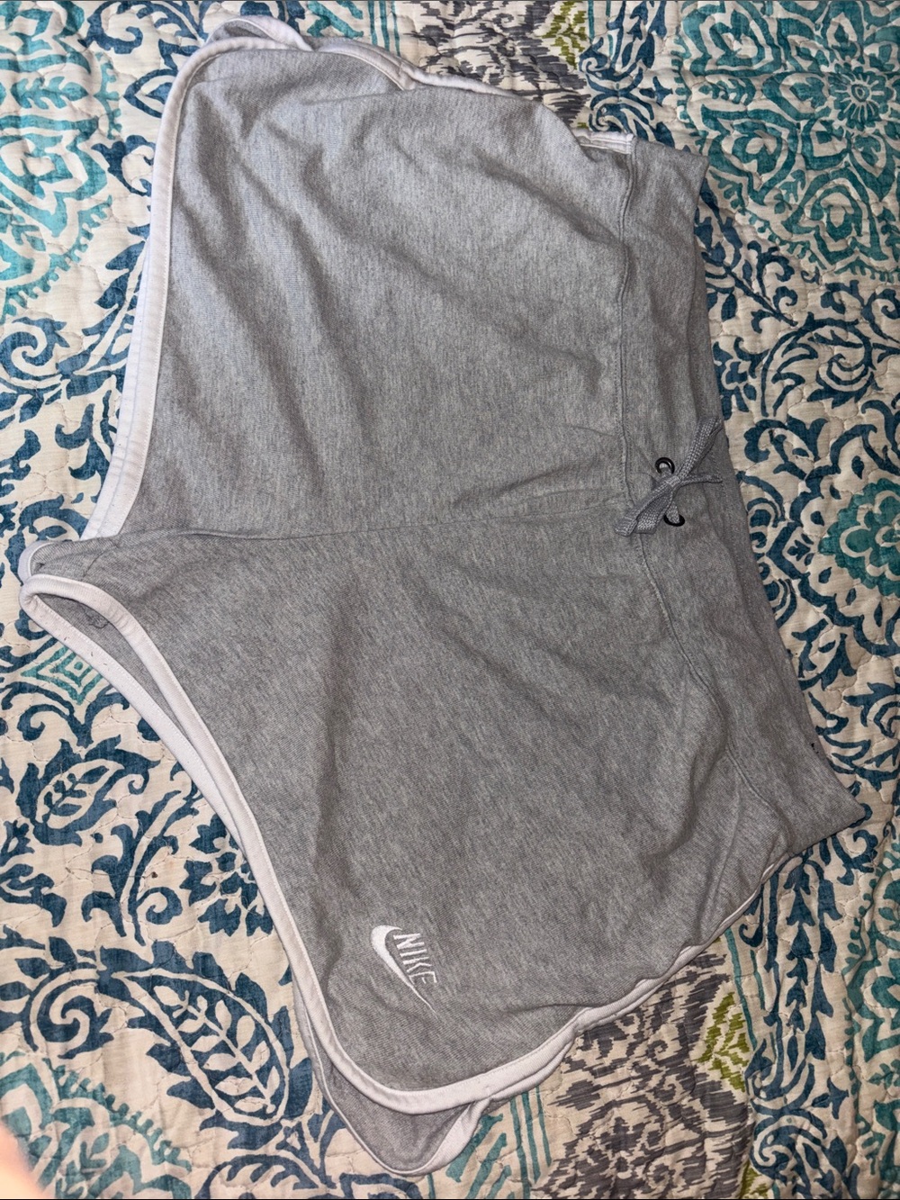 Nike Light Gray Shorts with White Trim